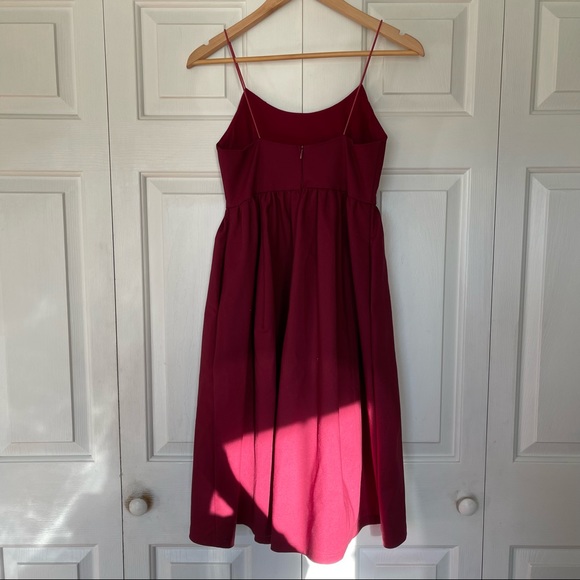 📦 SALE | Showpo. | Wild Nights A-Line Spaghetti Strap Tea Length Dress Wine - Picture 3 of 8